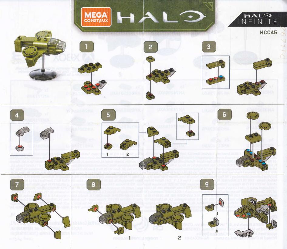 Noord communicatie aankleden Mega Construx Halo - HCC45 Infinite Series 3 Mini Wasp Instruction : Mega  Brands : Free Download, Borrow, and Streaming : Internet Archive